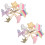 8Pares De Metal Com Glitter Para De 9