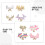 8Pares De Metal Com Glitter Para De 7