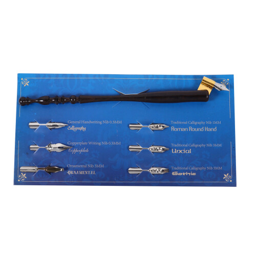 1Conjunto Dip Preto Acrílico Para Escrita E Desenho Escolar