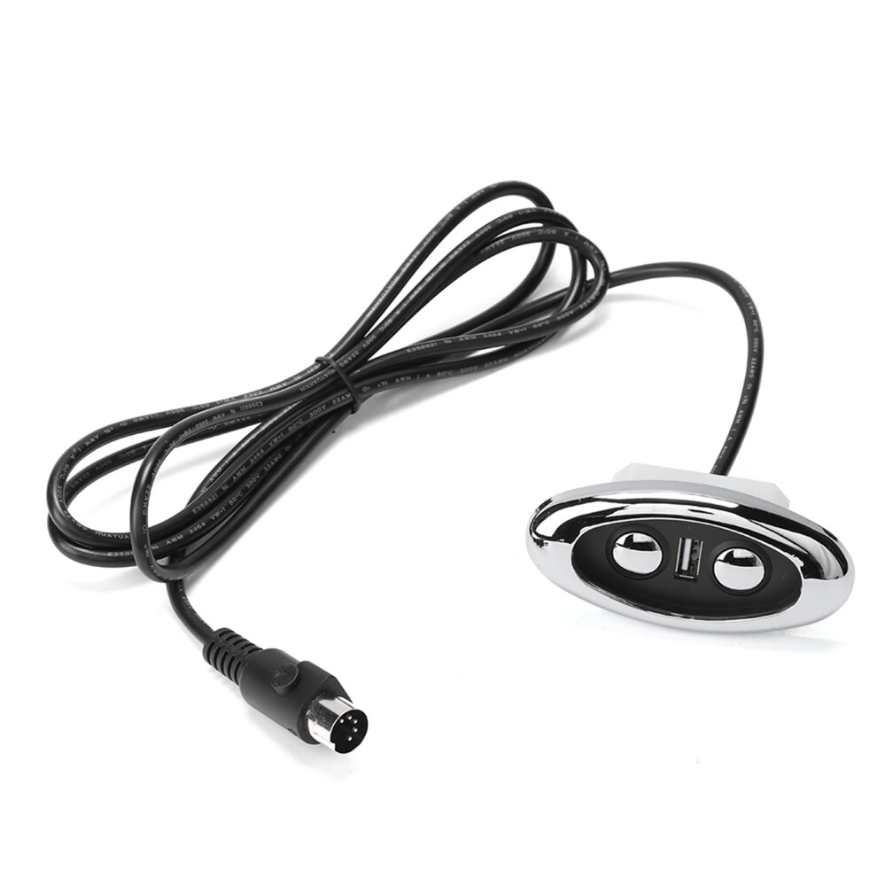 2 Button Handset For Electric Recliners, Recliner Remote Control With Usb Charging Port And 5 Pin Prong Plug Universal Fit For Massage Chair Power Sof 9436597638936