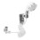 1Conjunto Bocal De Chuveiro Silver Para Uso Pia E 10