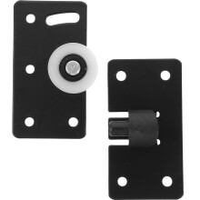 Cabinet Sliding Door Track Pulley Plastic Round 2pcs