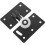Cabinet Sliding Door Track Pulley Plastic Round 2pcs 10