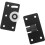 Cabinet Sliding Door Track Pulley Plastic Round 2pcs 7