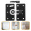 Cabinet Sliding Door Track Pulley Plastic Round 2pcs 3