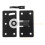 Cabinet Sliding Door Track Pulley Plastic Round 2pcs 11