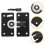Cabinet Sliding Door Track Pulley Plastic Round 2pcs 5