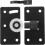 Cabinet Sliding Door Track Pulley Plastic Round 2pcs 2