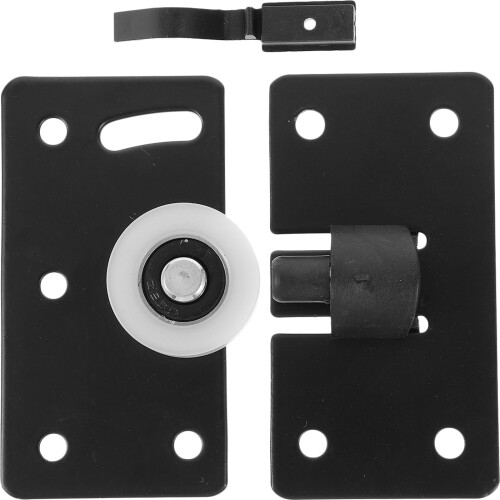 Cabinet Sliding Door Track Pulley Plastic Round 2pcs 1
