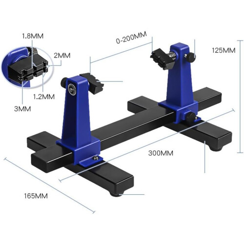 Secure Adjustable PCB Holder Small Size For Soldering And Repair On Circuit Boards 2
