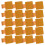 20Pcs PU Leather Pen Pencil Holders Notebook Pen Holders-Yellow 1