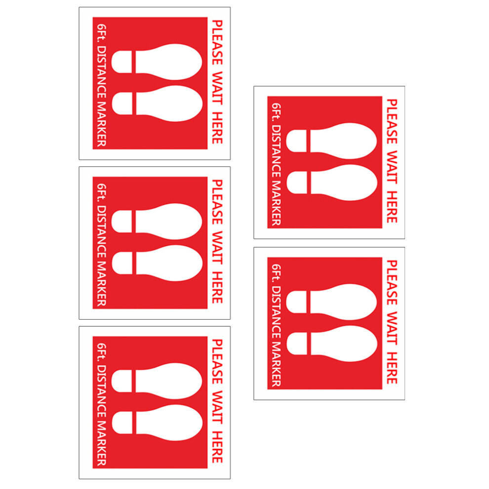 Naklejki Zachowaj OdległOść Czerwone Do Dekoracji ŚCian I Szyb-image