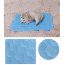 Pet Bed Chłodząca , Wygodna Letnia Podkładka Niebieska