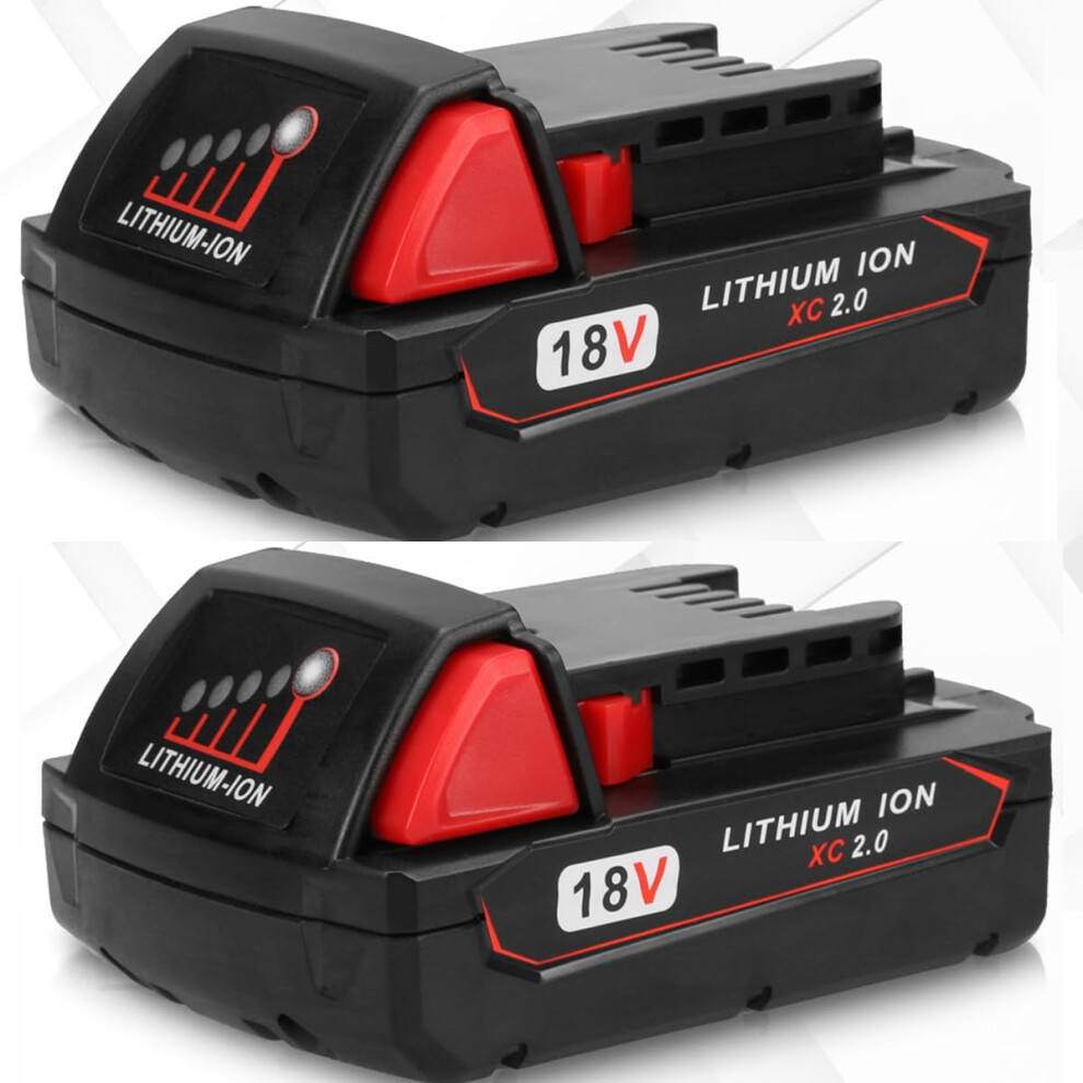 Replacement Battery For 18V Tools, 5000Mah Liion, 48111850 / 48111840, 2 Pack 9339159668450