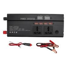 Auton virtalähteen invertterin LED-merkkivalo Modifioitu siniaalto 1200W 12V - 220V virtalähde kodin turvallisuusyhteensopivuudella ja