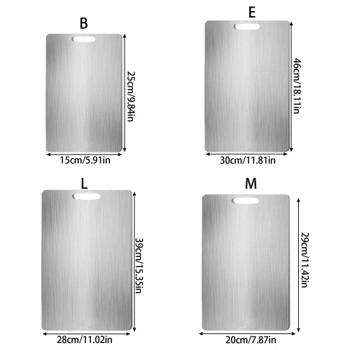 Stainless Steel Chopping Board Thickened Design-Medium size 2