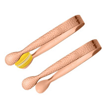 Ice Tongs 4.3 in Sugar Language Stainless Steel Tiny Tongs for Appetizers Set of 2 Rose Gold