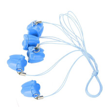 Milk Tooth Box with Rope, Pack of 5 Plastic Baby Milk Tooth Storage Box Tooth Box Tooth Protector Necklaces for  and  (Blue)
