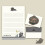 1 ensemble de papier à lettres avec enveloppes, ensemble de 7