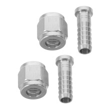 2Set Keg Conversie Koppelstuk Legering Snelkoppeling Schroefadapter