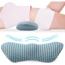 Bärbar ländryggsstödskudde, andningsbar 4D-meshminnesskum för bilbarnstol, ergonomisk design lindring av ryggsmärtor