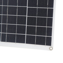 Soldrevet vifte med 6 blader og slitesterkt ETFE-belegg, doble kulelager, 16 fot kabel, værbestandig for utendørs bruk i hagen eller på terrassen.
