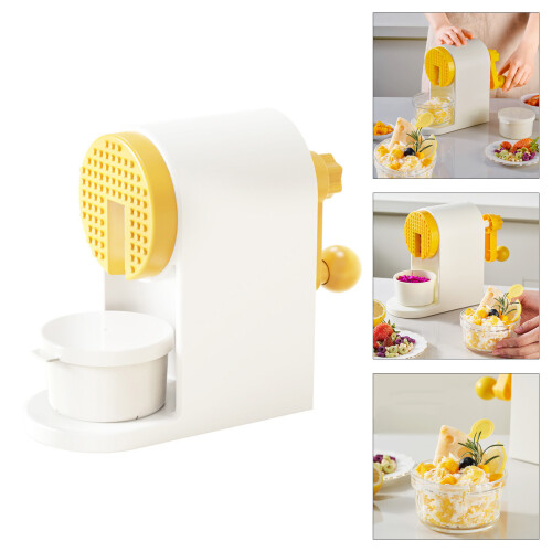 Multipurpose Manual Ice Grinder Creates Flaky Texture For 1