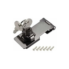 Sluiting met grendel, massief metalen sluiting voor diverse toepassingen, automatisch snel veiligheidsslot met roestvrije afwerking, verborgen