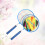 1Conjunto Raquete Azul Nylon Para Badminton 3