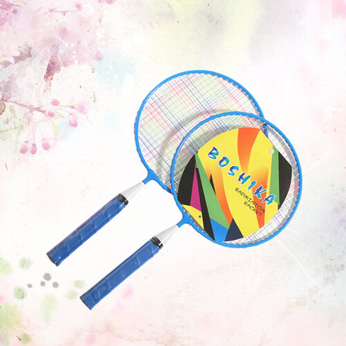 1Conjunto Raquete Azul Nylon Para Badminton 2