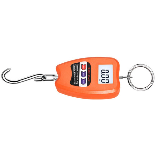 200kg Electronic Hanging Scale Heavy Duty Portable-Orange