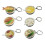 Food Keyring Creative Delicious Kitchen Accessories-Series C 1