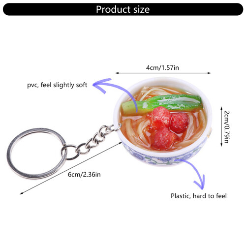 Food Keyring Creative Delicious Kitchen Accessories-Series C 2