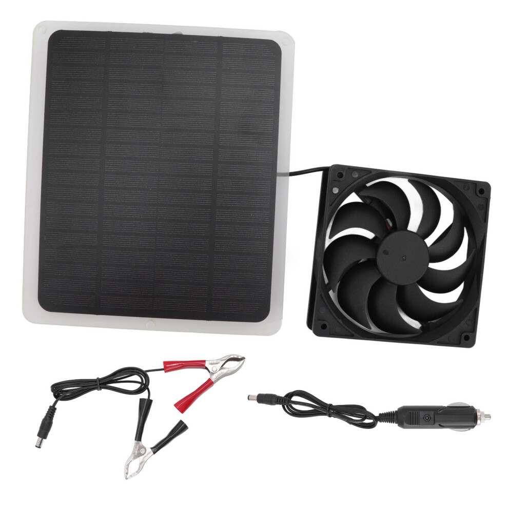 High-Efficiency Monocrystalline Cells In Solar Panel Exhaust Fan For Outdoor Activities, Portable Ventilator With Ip65 Waterproof Design Ideal For Rv 9436597759198