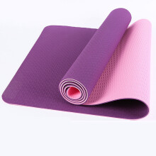 Fitnessmat voor yoga, antislip oppervlak en milieuvriendelijk TPE, multifunctioneel en geschikt voor gymnastiek, pilates en rugtraining, 6 mm dik