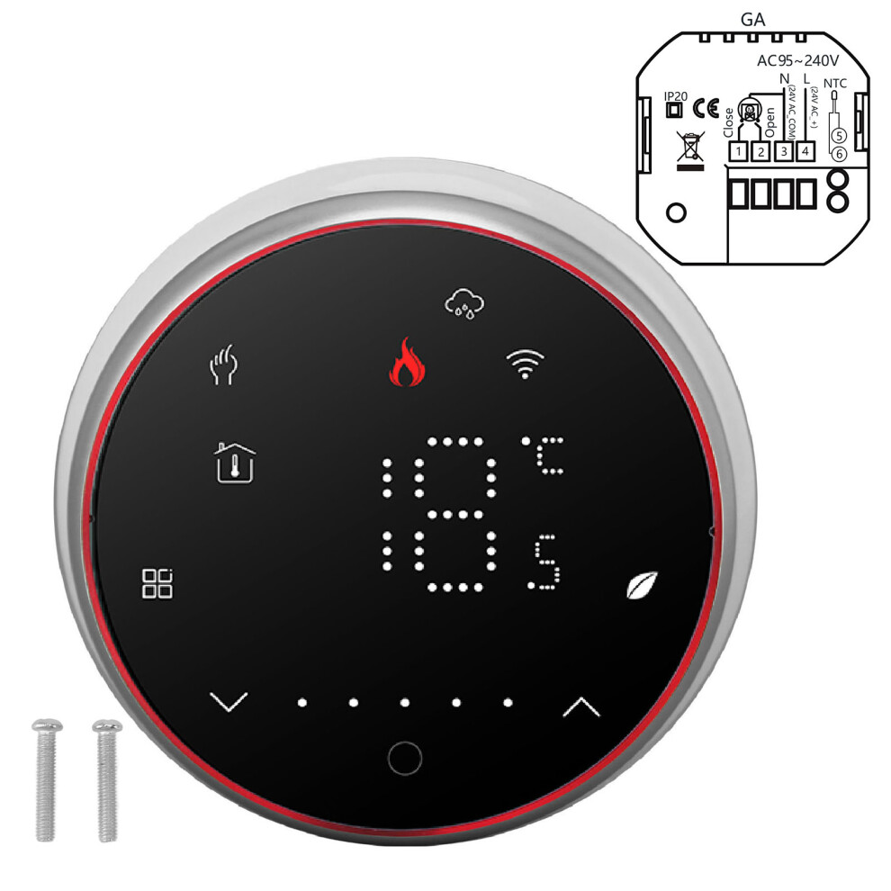 Voice Controlled Smart Programmable Thermostat With Weekly Programming And Touch Screen Display, Wifi Connected Temperature Controller With Zone Remot 9436597758979