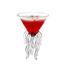 OktopusCocktailglas, MartiniGlas, QuallenGlasbecher, Kelch fr Martini, 2 Stck