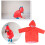 Poncho De Chuva Para Crianças Com Capuz À D'água 2