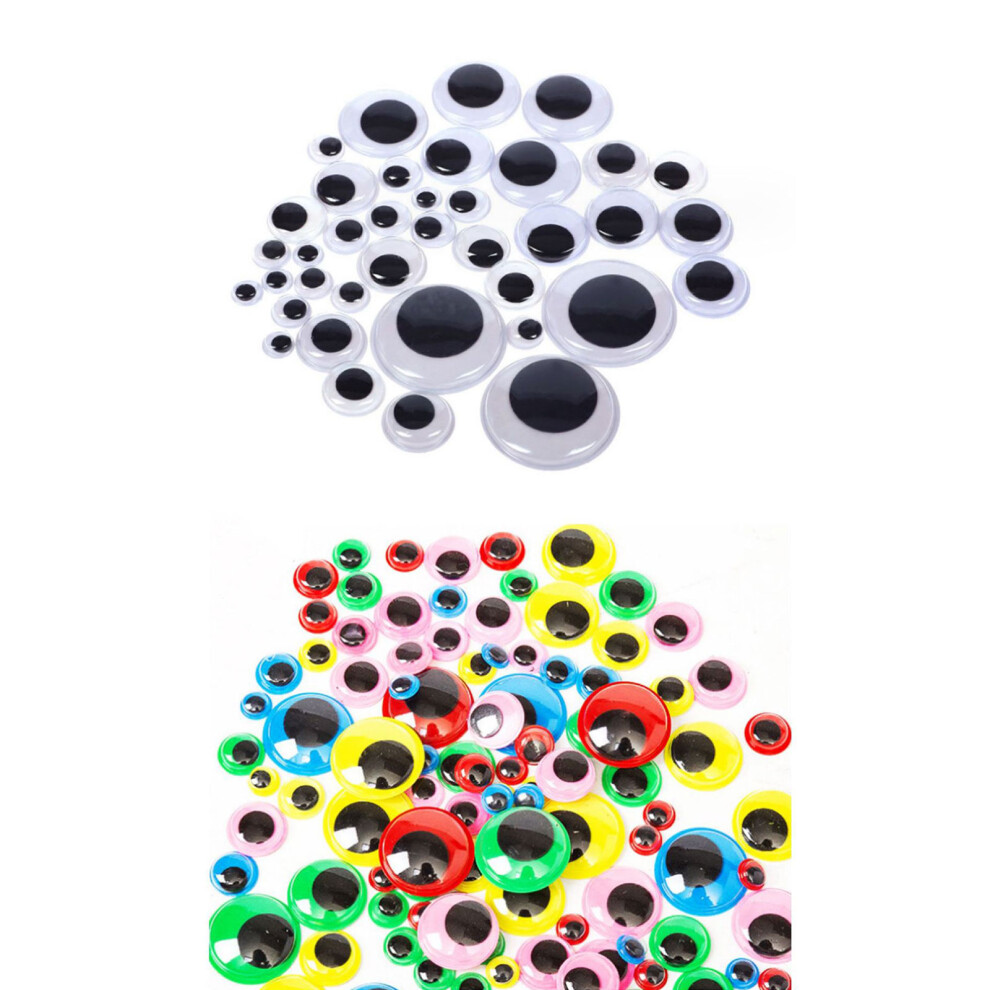 Round Eyes Wobbly Eyes Plastic Craft Eyes For Diy Scrapbooking 7732000297243