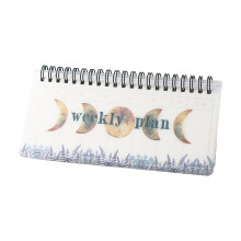 Weekplanner met scheurbare pagina, dubbele-Maanfasen