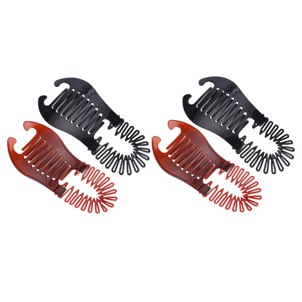 4Szt Plastikowe Banana Do WłOsóW, Kolorowe, Eleganckie Ozdoby-image