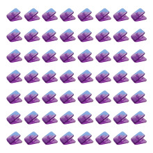 Pinces à papier transparentes, 100 pièces, trombone carré-12