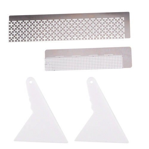 1Conjunto Ferramenta Régua Para Pintura Miçangas Aço DIY