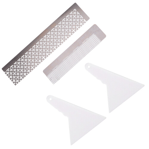 1Conjunto Ferramenta Régua Para Pintura Miçangas Aço DIY 2