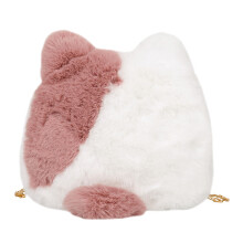 1Sac Bandoulière Rose Chat Femme