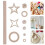 1Conjunto Material De Para Tapeçaria DIY Com E Anéis 4