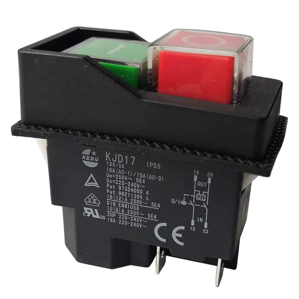 Electromagnetic Switch For Industrial Machine Tools, Push-Button Switch With Power-Off Protection And Under-Voltage Protection, Waterproof Dustproof S 9436597759051