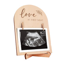 Sonogram Photo Frame, Scan Photo Frame Double Sided Wooden Sonogram Frame, Photo Frame Sign Pregnancy Announcement Frame, Baby Announcement Sign
