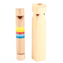 2Pcs Zug Pfeife Holz Rutsche 4 Töne Musical