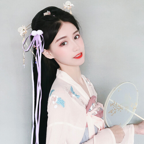 1Par Clip De Cabelo Infantil Tassel Decoração Para Hanfu 2